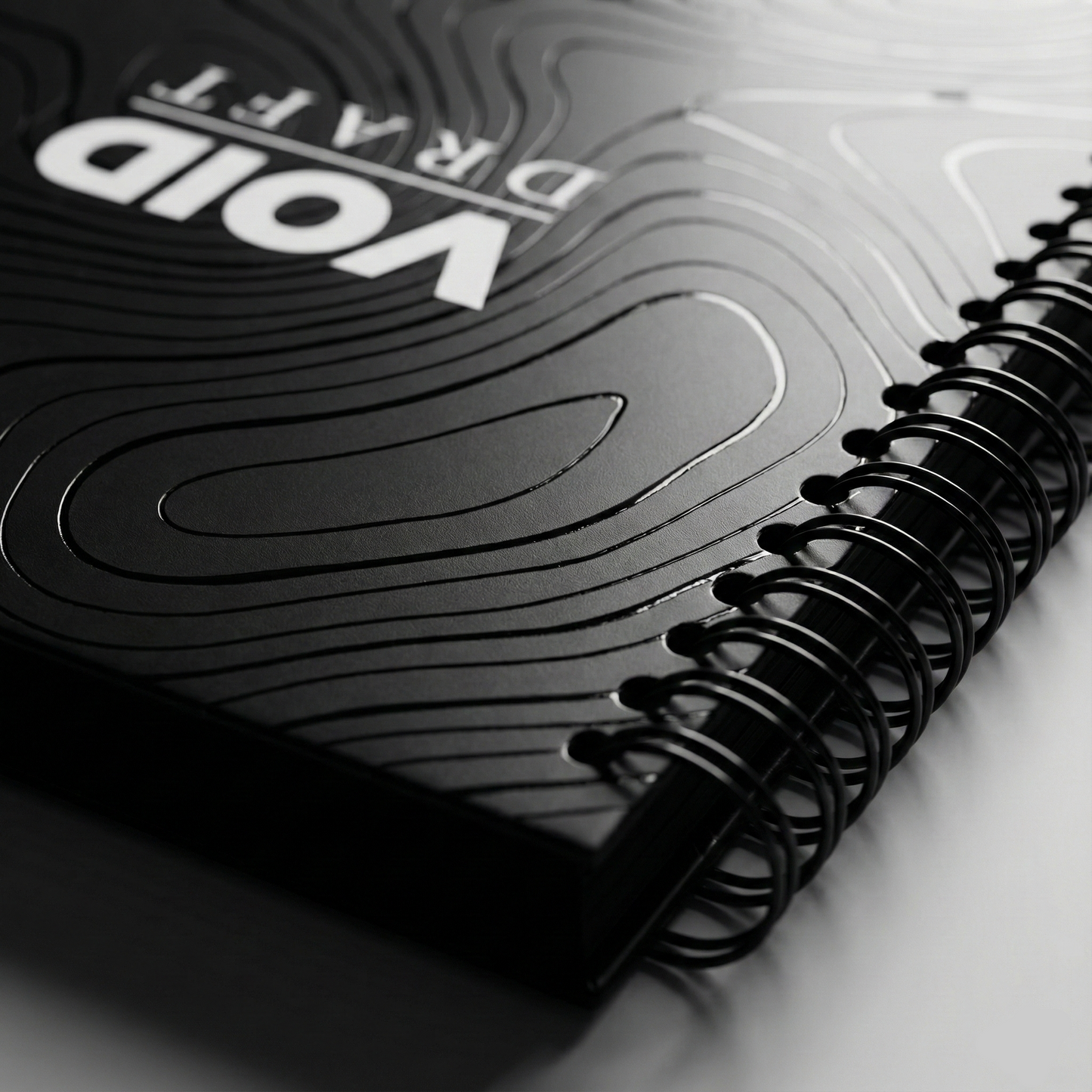The Void Draftbook | Topographic Black (A5 Wiro)