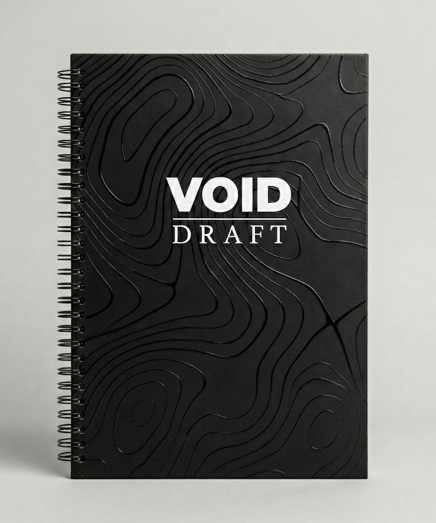 The Void Draftbook | Topographic Black (A5 Wiro)